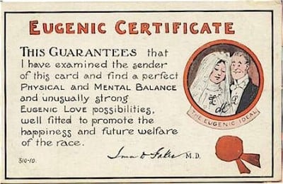 Eugenic certificate