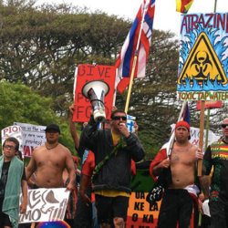 AntiGMO thugs march