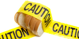 bread gluten food warning