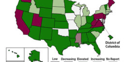 Activity of Enterovirus D like Illness in States Oct