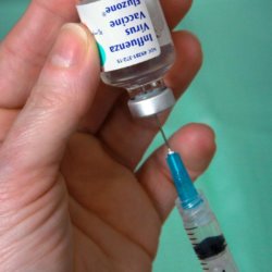 Fluzone vaccine extracting