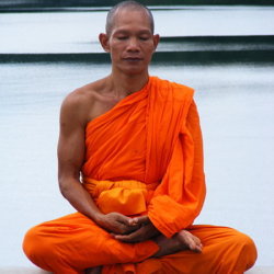 monk meditating