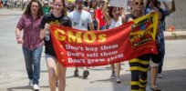 Photo of marchers protesting GMOs