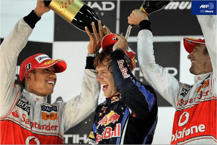 The strange tradition of “dousing” the winner of a race with Champagne