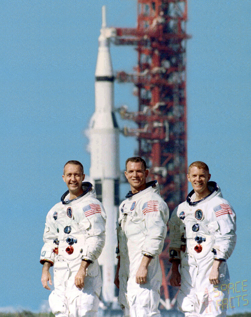 Apollo 9 Astronauts, Left-to-Right: James McDivitt, David Scott and Russell Schweickart,