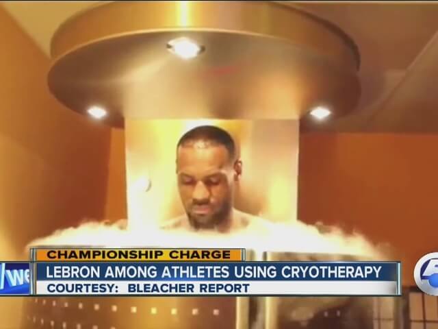 Cleveland Cavaliers forward Lebron James reportedly has a personal cryotherapy chamber