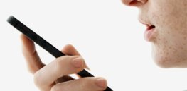 siri talking person