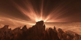 holden crater on mars artistic rendering