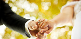 Marriage holding hands