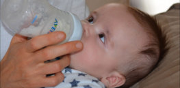 drinking milk