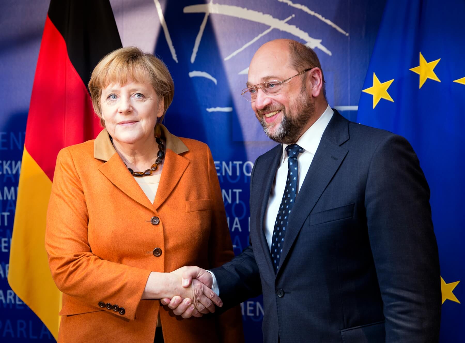 main source dpa Picture Alliance Thierry Monasse Martin Schulz chancellor Angela Merkel