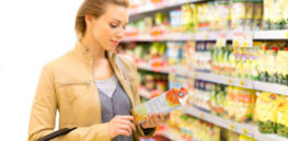 FDA Reading Food Label Woman Grocery Store Nutrition Label Changes x