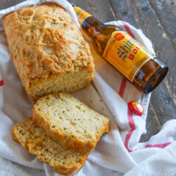 beer bread cheese bottle horz