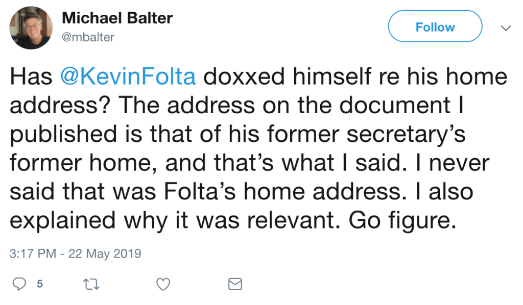 balter doxxing kevin folta