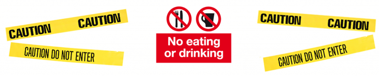 no eat caution x