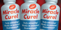 miracle cure false claims health fruad graphic x
