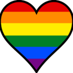 heart gay pride x