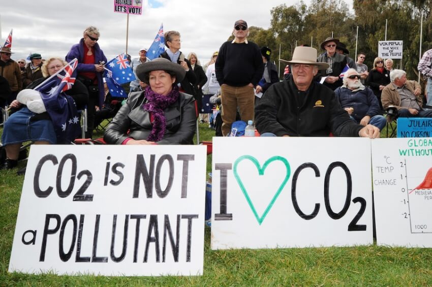macdonald climate change denial carbon