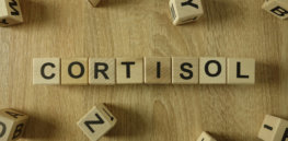 cortisol word from wooden blocks picture id