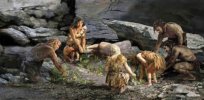 neanderthal burial scene shanidar cave