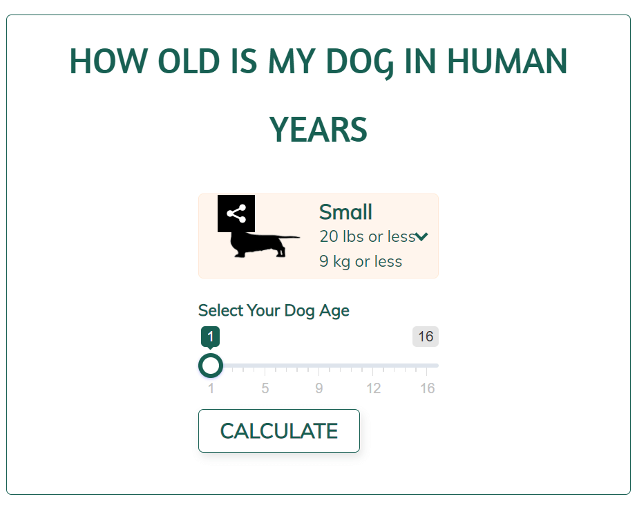 dog age calculator
