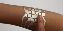 ‘Electronic skin’ wirelessly transmits data about a person’s blood pressure, heart rate, and activity levels