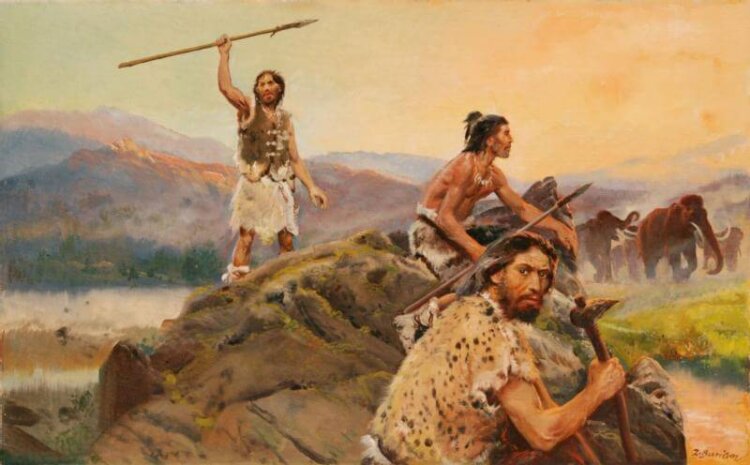 Homo Sapiens were the apex predators as indicated by their diet of primarily meat
