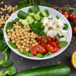 colorful healthy chickpea salad