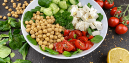 colorful healthy chickpea salad