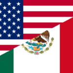 mexican american flag