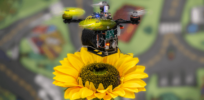 Tiny pollinating drones come to rescue of overworked bees