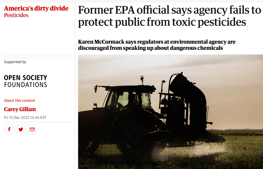 screenshot at former epa official says agency fails to protect public from toxic pesticides
