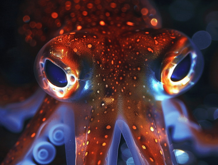 Video: A squid with blinding high-beam lights? This adaptation helps this deep-ocean predator hunt down prey
