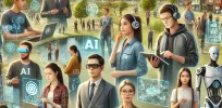 What will humans be like generations from now in a world transformed by artificial intelligence (AI)