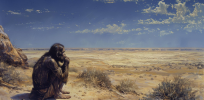 A million years ago some early humans lived in extremely hot and arid desert climes that few animals could survive