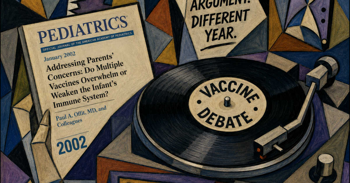 Viewpoint: The fake controversy over whether combining childhood vaccines is dangerous— a debate science resolved 25 years ago