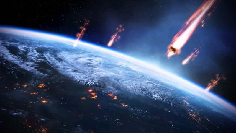 meteors space Earth Mass Effect