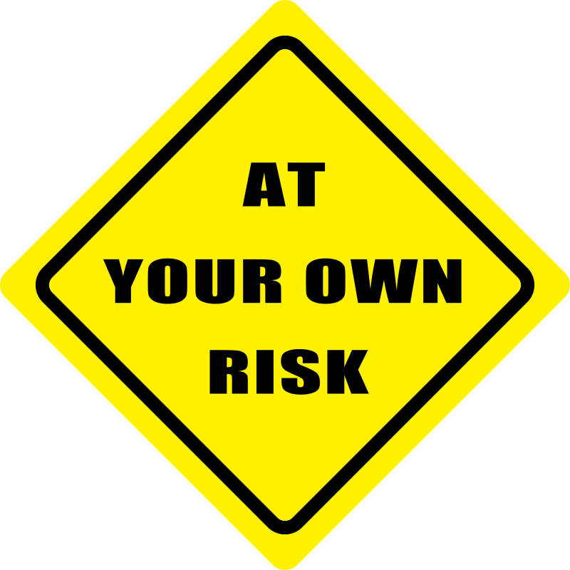 AT YOUR OWN RISK svg