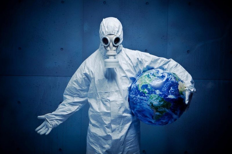 Biohazard Suit Hazmat Earth Gas Mask