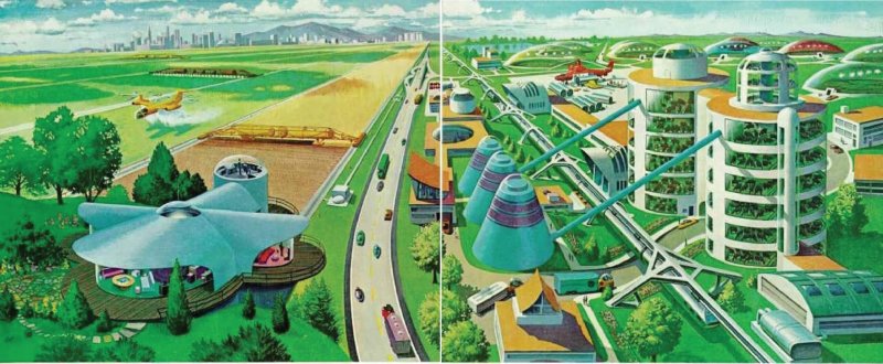 1970 depiction of future farming. Credit: David Meltzer
