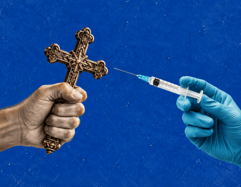 Cross and Syringe Standoff