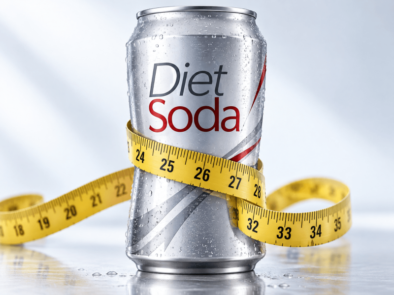 Diet Soda with Measuring Tape 2