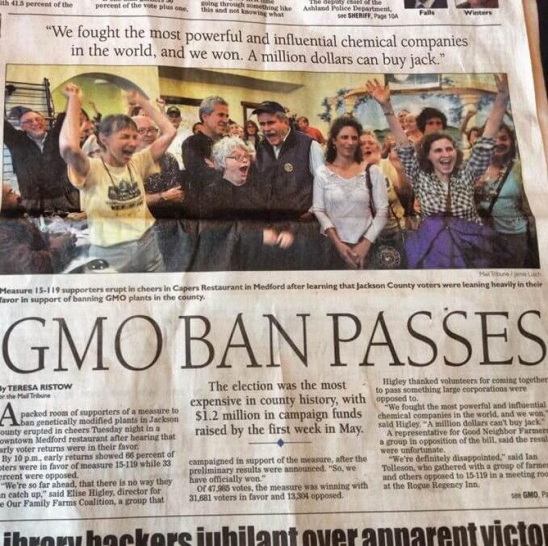 GMO ban oregon e