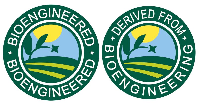 Label required by Jan. 1, 2022, on food products containing bioengineered products and byproducts. Credit: USDA.