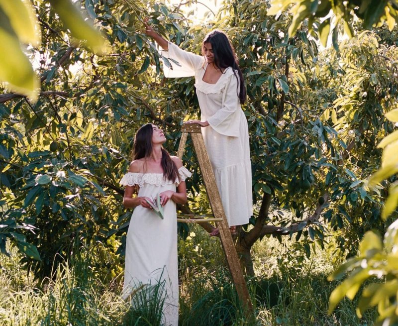Christy Dawn, advertising their "Farm to Closet" collection that uses cotton grown with regenerative agriculture practices. Credit: Christy Dawn