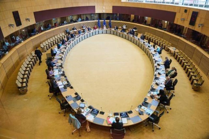 President of the European Commission, and the members of the College of the European Commission, gathered for their weekly meeting in Brussels, Belgium. Credit: Dati Bendo via European Commission