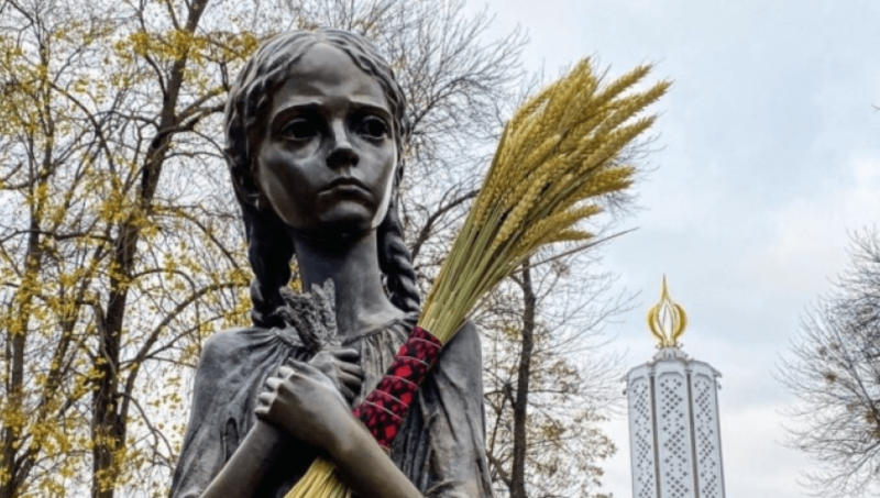 The iconic sculpture "Bitter Memory of Childhood" reminds Ukrainians of the successive famines suffered during the Holodomor. Credit: Ukrinform