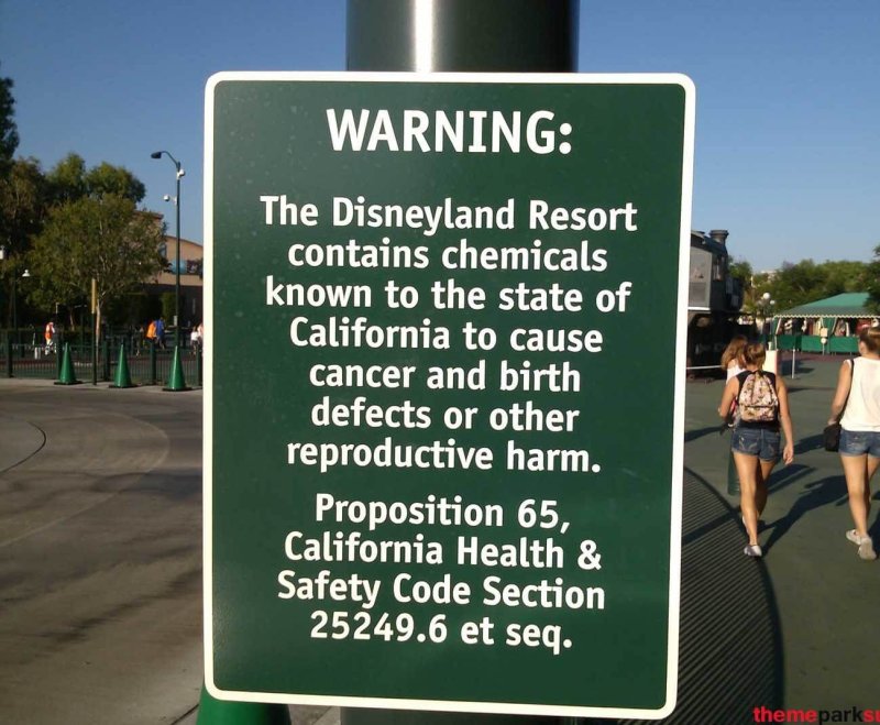 Warning sign Disneyland e