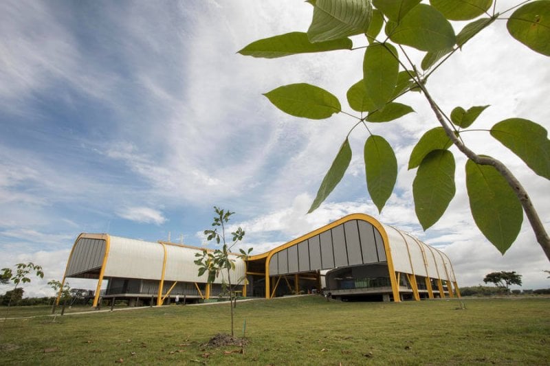 This unusual looking building is home to the world’s largest collections of beans, cassava and tropical forages. Credit: Alliance Biodiversity CIAT
