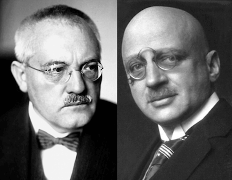 Fritz Haber (right) and Carl Bosch (left)